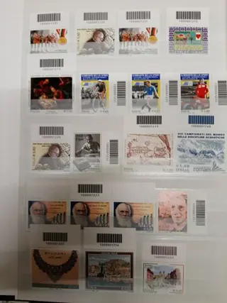 Italiaanse Republiek 2009 - 17 stamps barcode