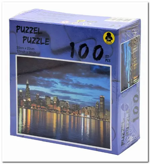 Skyline at night - BSD - 100 stukjes