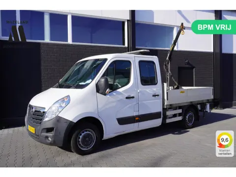 Opel Movano 2.3 CDTI BiTurbo L2 Openlaadbak - Airco - Navi - HIAB kraan - € 19.950,- Excl.