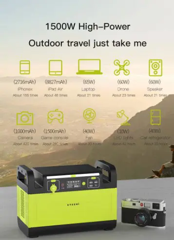 CTECHi GT1500 1500W Portable Power Station