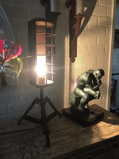 Industriële staande metalen lamp , industirie