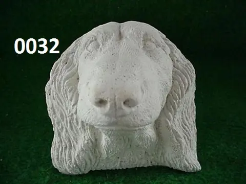 Spaniel kop voor op te hangen. nr 0032