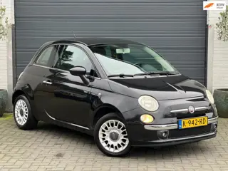 Fiat 500 1.2 Lounge | Carplay | Airco | Zwart | Clima |