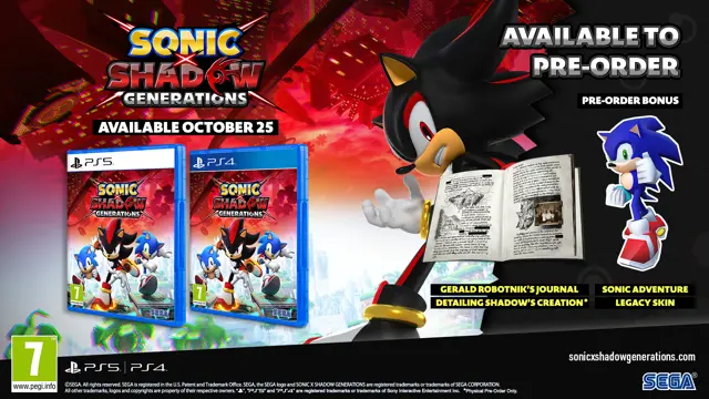 Sonic x Shadow Generations Day One Edition