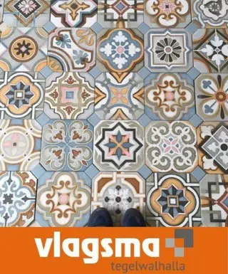 Portugese tegel Vives vodevil musichalls 20x20 decormix