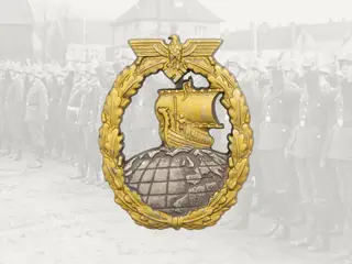 Embleem,Badge,Duitsland,WWII,Kriegsmarine,ondersteuning