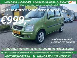 Opel Agila 1.2-16V Elegance , APK 2027!! ( zie alle foto's )