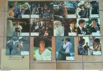 FOUR WEDDINGS AND A FUNERAL lobbycard set.