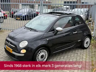 Fiat 500 1.2 Lounge AUTOMAAT! Panorama l Airco l LEER l MTF-stuur l Bleu and me l NL AUTO NAP l DEAL