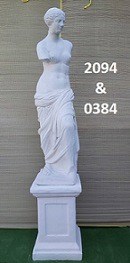 Venere Di Milo met zuil