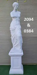 Venere Di Milo met zuil