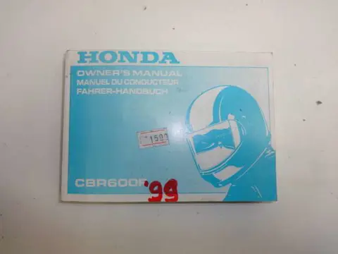 INSTRUCTIEBOEKJE Honda CBR 600 F 1999 - 2000