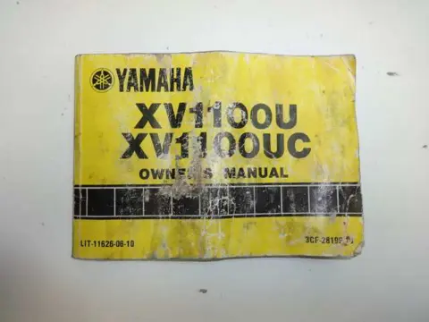 INSTRUCTIEBOEKJE Yamaha XV 1100 Virago 1989 - 1999