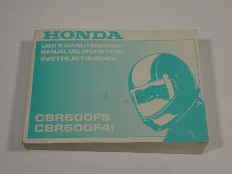 INSTRUCTIEBOEKJE Honda CBR 600 FS Sport 2001 - 2004