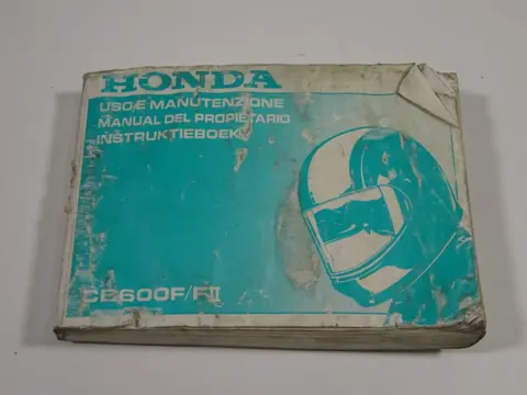 INSTRUCTIEBOEKJE Honda CB 600 F 1998 - 2004