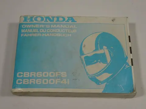 INSTRUCTIEBOEKJE Honda CBR 600 FS Sport 2001 - 2004