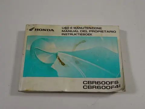 INSTRUCTIEBOEKJE Honda CBR 600 FS Sport 2001 - 2004
