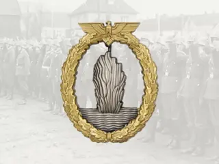 Embleem,Borst,Badge,Duitsland,WWII,Kriegsmarine,U-Boot,Jager