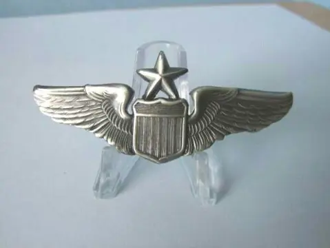Embleem,Badge,US,Airforce,Senior,Pilot,WWII