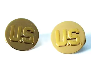 Embleem,Kraagspiegels,Set,US,Army,Disc,WWII
