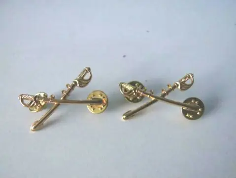 Kraagspiegel,Set,US,Army,Cavalerie,WWII