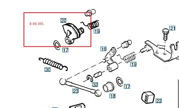 Gasklephefboom Opel Corsa B 90500673