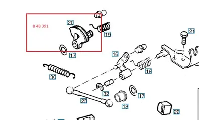 Gasklephefboom Opel Corsa B 90500673