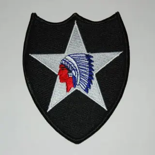 Embleem,Patch,2e,Infanterie,Division,Indian,Head