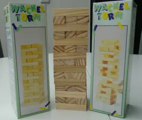 STAPELSPEL HOUT, VALLENDE TOREN MINI NIEUW