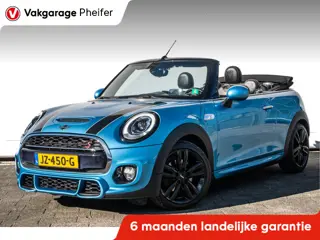 MINI Cabrio 2.0 Cooper S Aut. JCW pakket Head up/ Leer/ Camera/ Full led/ Navigatie/ Stoelverwarming
