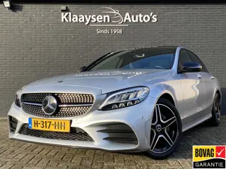 Mercedes-Benz C-Klasse 180 Business Solution AMG AUT. | dealer onderhouden | panoramadak | night pak
