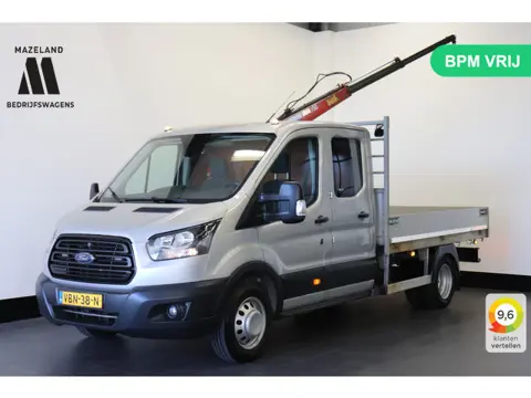 Ford Transit 2.0 TDCI 170PK Dubbel lucht Openlaadbak L4 EURO 6 - Airco - Navi - Cruise - Kraan -  € 