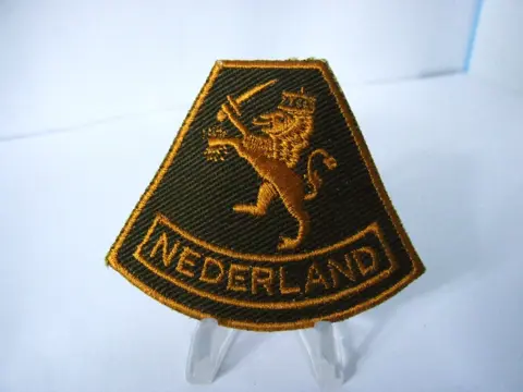 Embleem,Patch,Mouw,Leeuw,Nederland,WWII,Jungle,Green