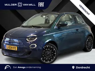 Fiat 500C La Prima 42kWh 118pk | LEDER | CAMERA | KEYLESS | APPLE CARPLAY / ANDROID AUTO | OPEN DAK 