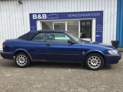 Saab 9-3 Cabrio 2.0t SE Mooie Blauwe saab , wordt geleverd met nieuwe apk
