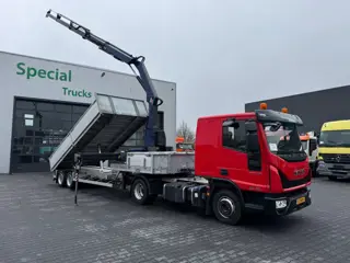 VELDHUIZEN P46-2 Kipper / Machine transporter / Amco Veba V809NG 4S + Iveco Eurocargo 10-220