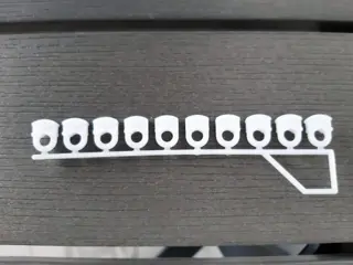 Gordijnrail toebehoren Glijders op strip Wepro