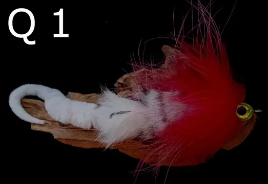 2-delige Snoekstreamer Q 1 Lengte van streamer circa 30 cm.