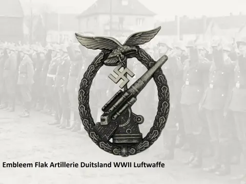 Embleem,Badge,Duitsland,WWII,Luftwaffe,Flak,Artillerie