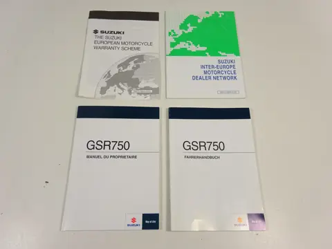 INSTRUCTIEBOEKJE Suzuki GSR 750 2011 - 2016