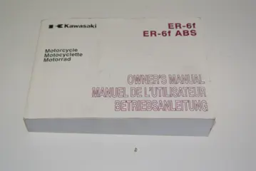INSTRUCTIEBOEKJE Kawasaki ER 6 2007 - 2011