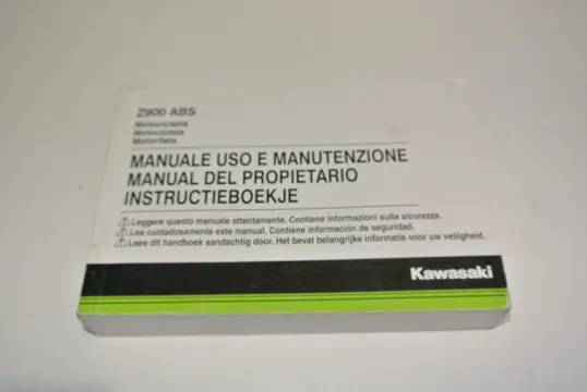 INSTRUCTIEBOEKJE Kawasaki Z 900 2017 - 2019