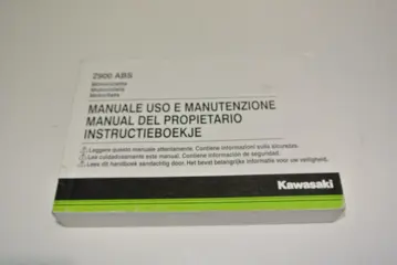 INSTRUCTIEBOEKJE Kawasaki Z 900 2017 - 2019