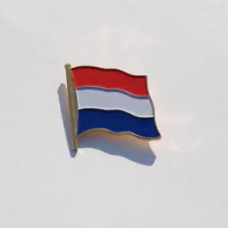 Embleem,Pin,Vlag,Nederland,Rood,Wit,Blauw