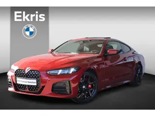 BMW 4 Serie Coupé 420i | M Sport Pro | Glazen Schuif-/kanteldak | 19" M Dubbelspaak | Leder | Stoelv