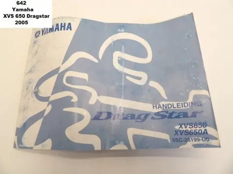 INSTRUCTIEBOEKJE Yamaha XVS 650 Dragstar 1996 - 2006