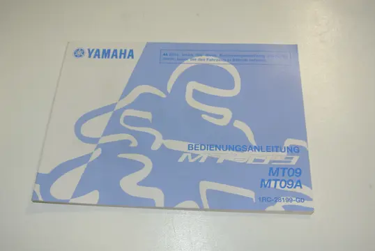 INSTRUCTIEBOEKJE Yamaha MT 09 2013 - 2017