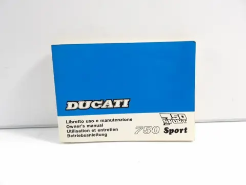 INSTRUCTIEBOEKJE Ducati 750 sport 1988 - 1989