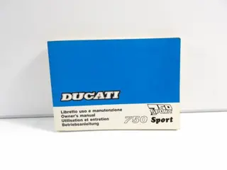 INSTRUCTIEBOEKJE Ducati 750 sport 1988 - 1989