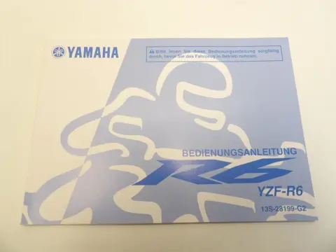 INSTRUCTIEBOEKJE Yamaha YZF R6 2008 - 2009
